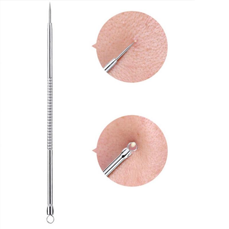 1pcs Silver Blackhead Comedone Acne Blemish Extractor